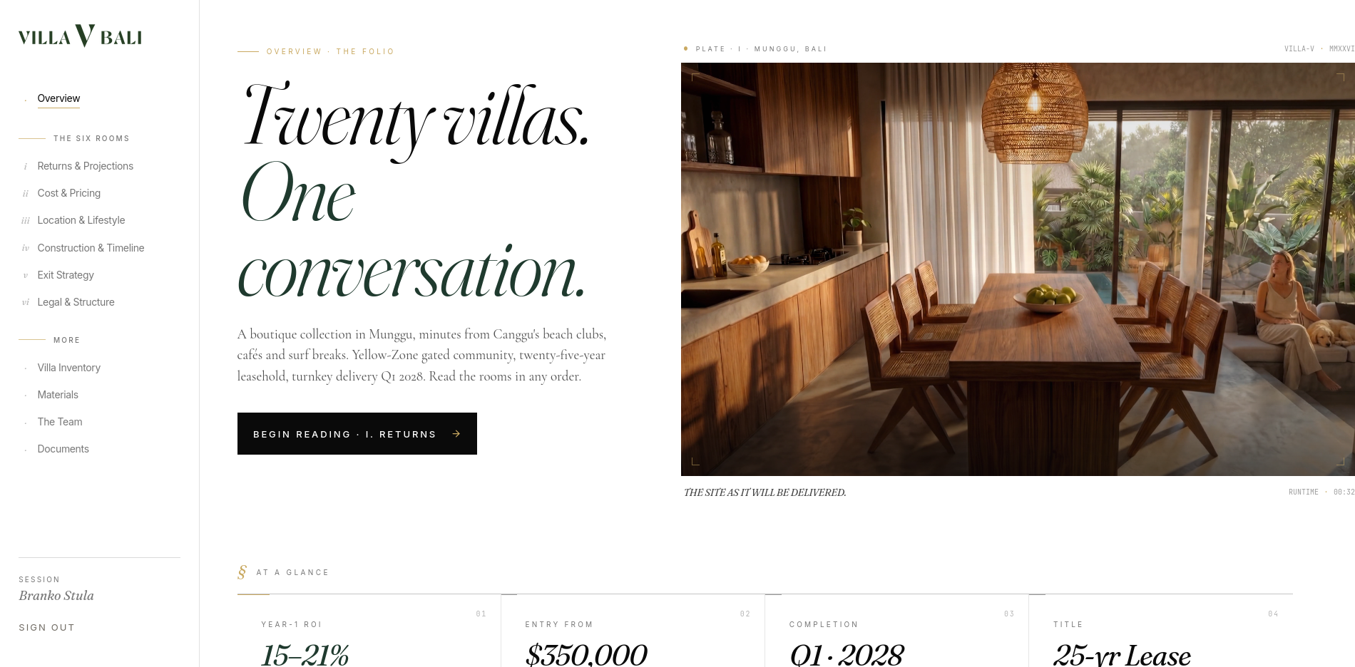 Villa V · Bali — room overview